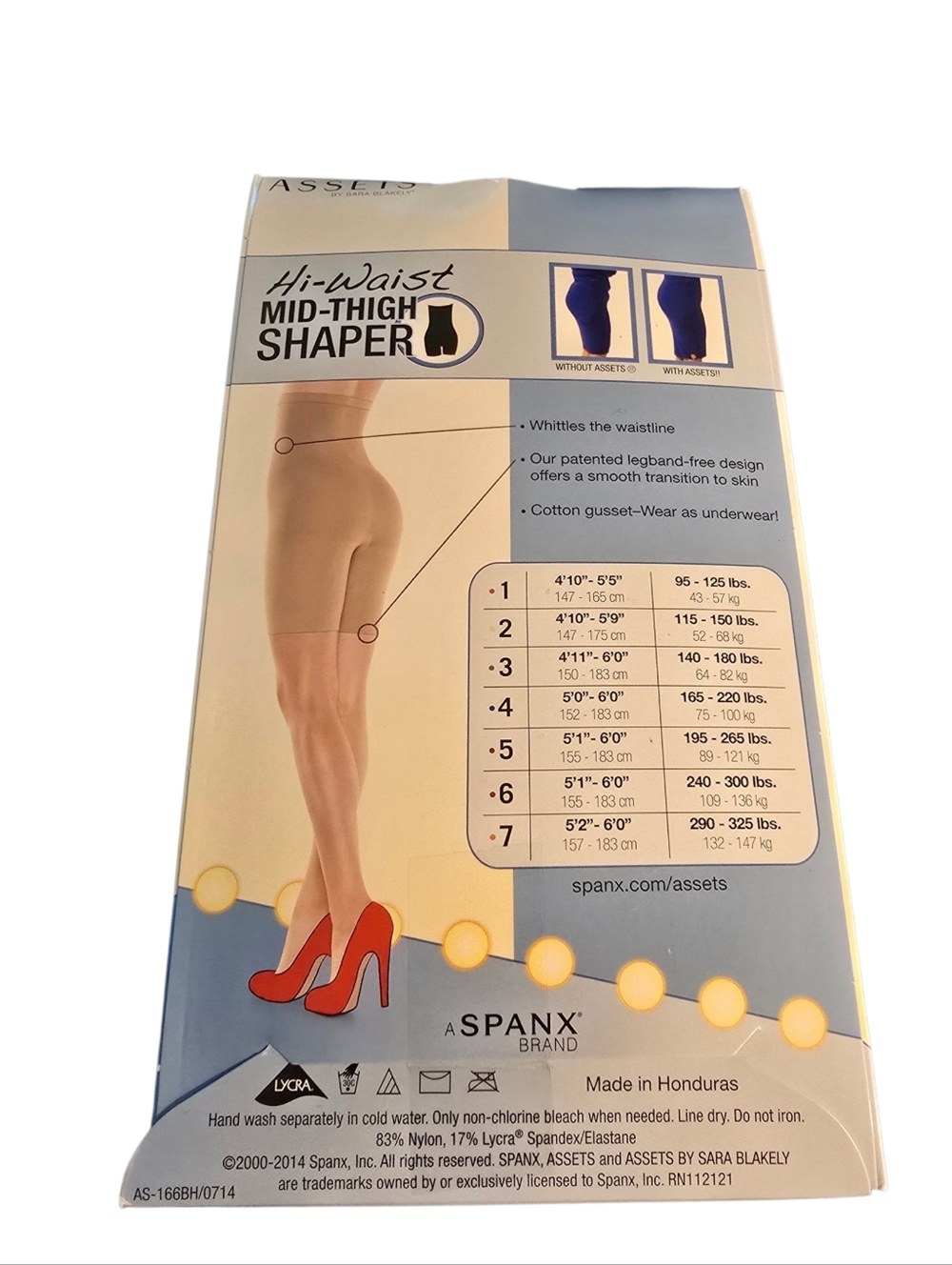 SPANX Assets Hi-Waist Mid-Thigh Shaper Nude Size 4 Waist Control NWT - Picture 2 of 4